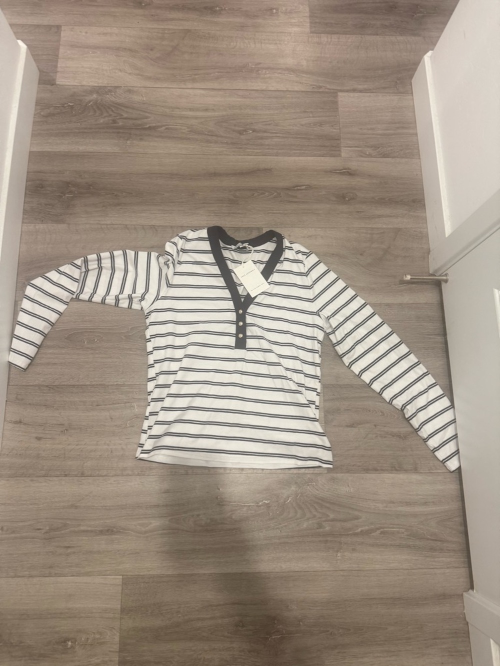Striped Long-Sleeve Top NWT